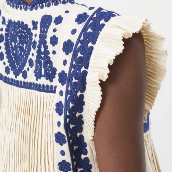 Sea Holly Soutache Top in Cream - Picture 7 of 9